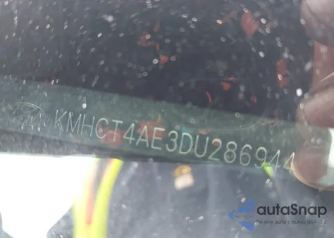 2013 Hyundai Accent Gls from USA, damaged, VIN KMHCT4AE3DU286944